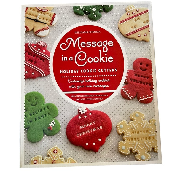 NEW Williams-Sonoma ~Message in a Cookie~ Holiday Cookie Cutters - Picture 1 of 7
